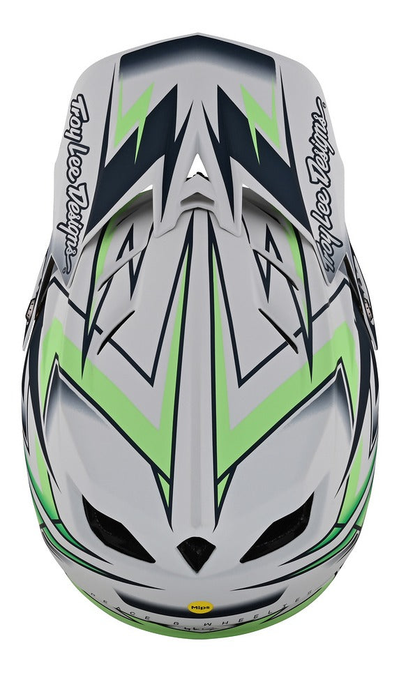 Casco Troy Lee Designs D4 Composite Volt White